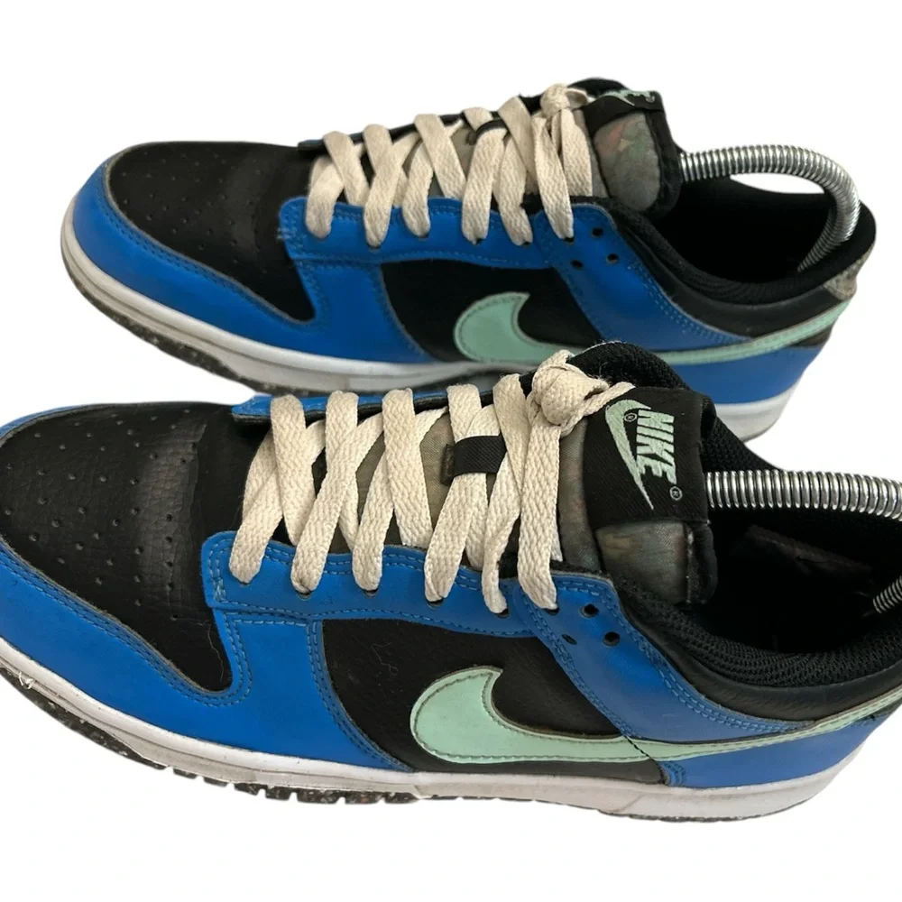 Nike Dunk Low‎ SE Black/Blue/Mint Foam DR0165-001 GS Sz 7Y